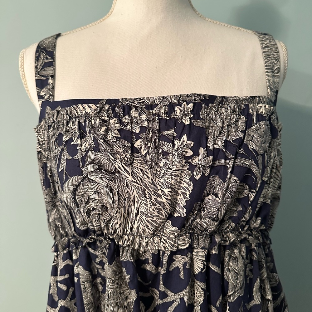 J. Crew Navy/White Ratti Seashell print 14 EUC - Picture 5 of 13